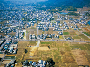 整備前の中宮寺跡