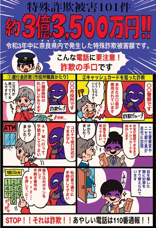 特殊詐欺被害ポスター