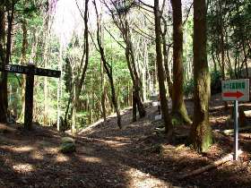 古光山と後古光山の鞍部