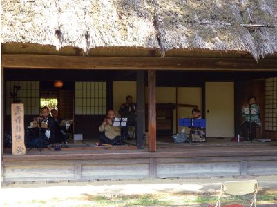 「青丹雅楽会の雅楽演奏公開練習」