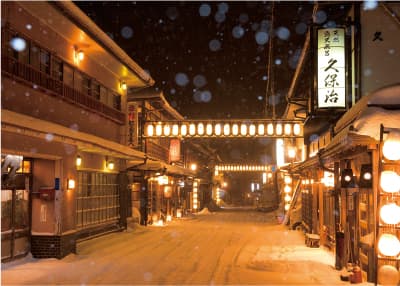 天川村の冬景色