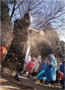 廣瀬大社の砂かけ祭(御田植祭)