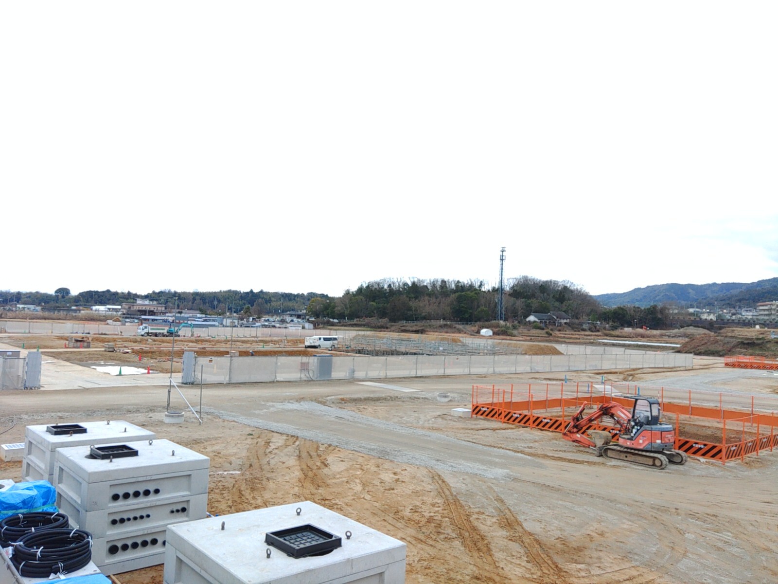 中町「道の駅」新築工事　全景工事