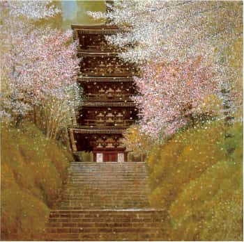 井上稔《室生桜花》