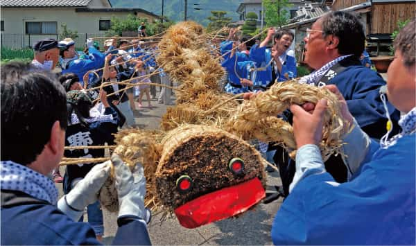 蛇穴の蛇曳き汁掛け祭り