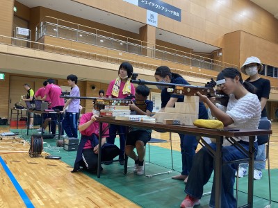 競技体験会の様子(ライフル射撃)