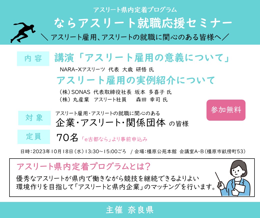 「ならアスリート就職応援セミナー」アイコン