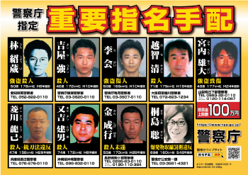 指名手配被疑者