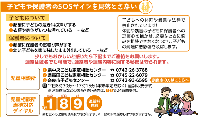 子供や保護者のSOSサインを見落とさない