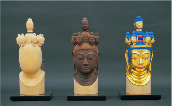 聖林寺十一面観音像 工程模型