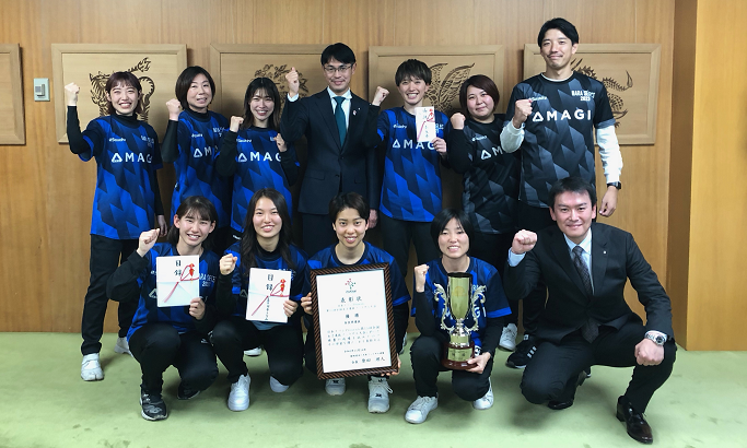 奈良県女子選抜チームの皆様との記念写真