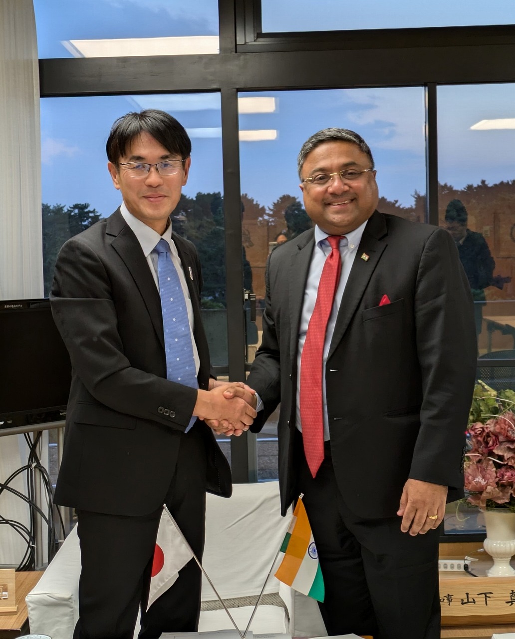 表敬訪問の様子