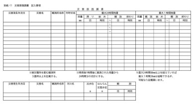災害原因調書