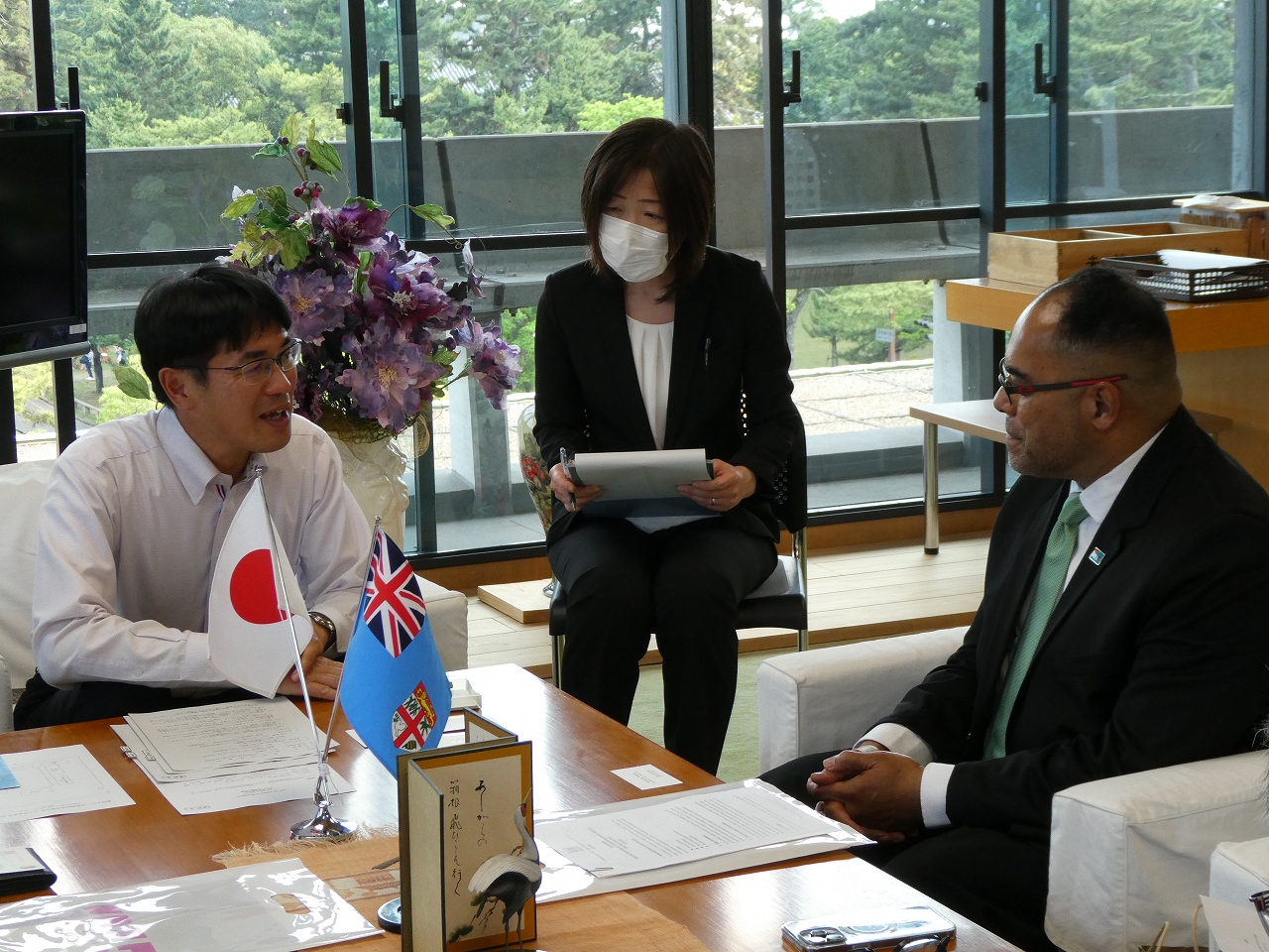 表敬訪問の様子