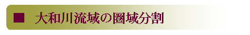 大和川流域の圏域分割