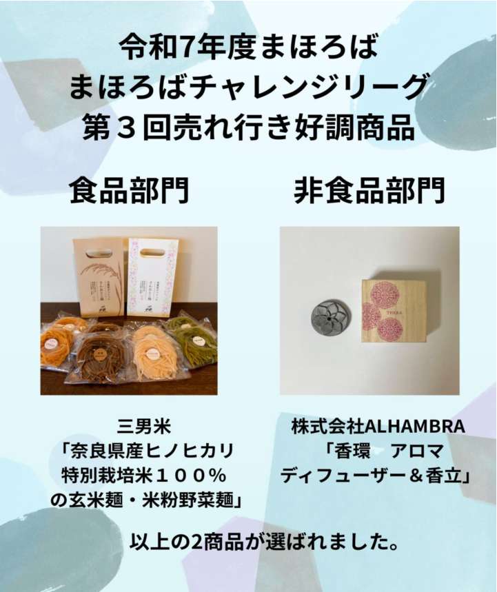 奈良まほろば館で新商品の販売にチャレンジする『まほろばチャレンジリーグ令和7年度第2回』の開催結果について