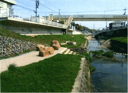 <富雄川>生駒市高山町