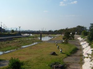 <大和川> 桜井市金屋（金屋河川公園）