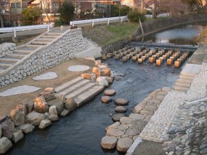 <佐保川> 奈良市法蓮町（下長慶橋～栄楽橋）