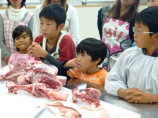 豚肉の解体