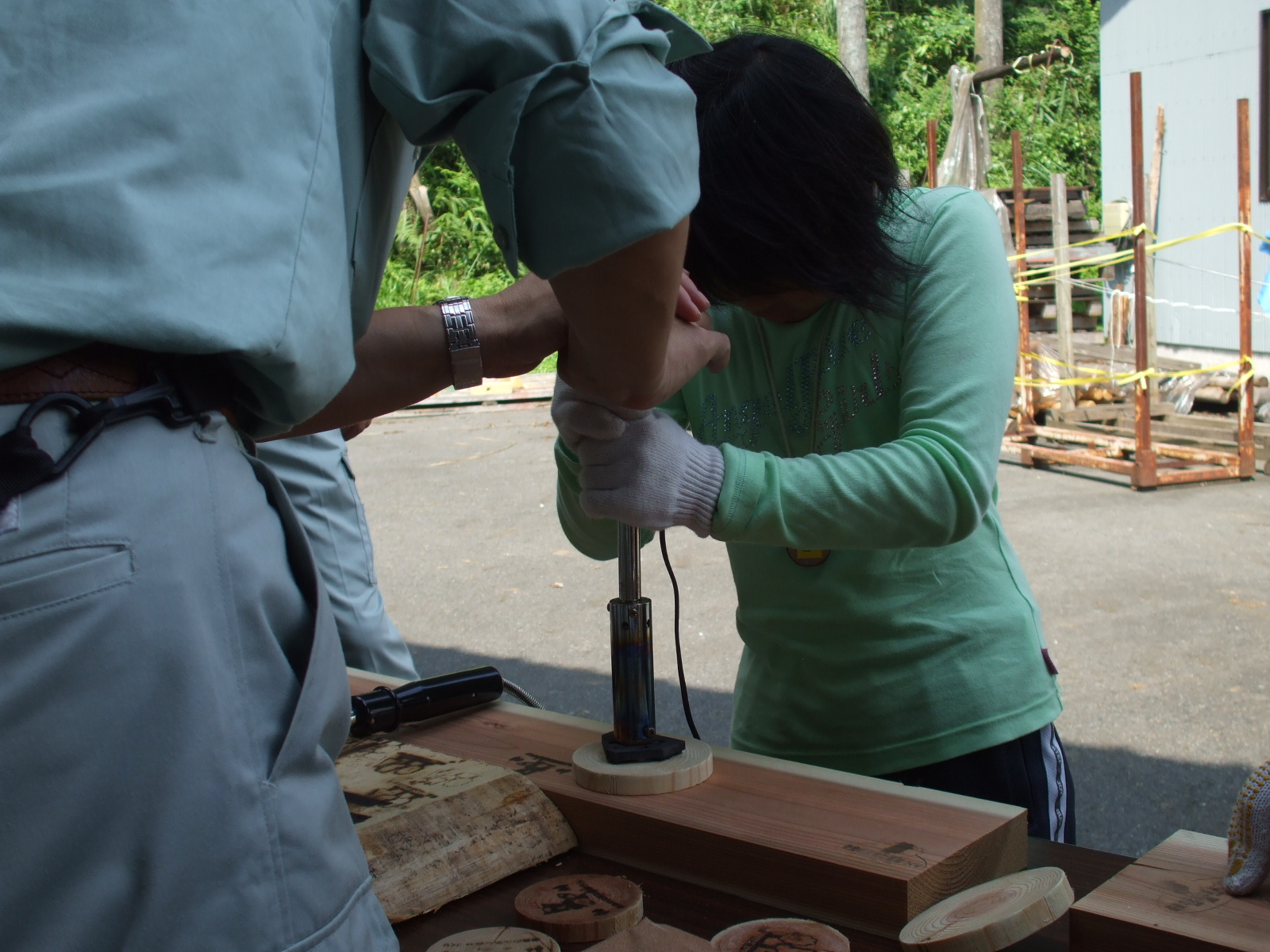半田ごてで焼印