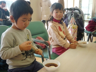 ぜんざい試食