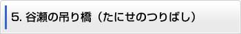 5.谷瀬の吊り橋（たにせのつりばし）