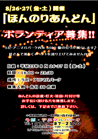 ボランティア募集