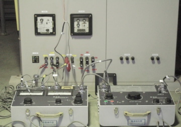 高圧受変電設備(OCR)動作実習の写真