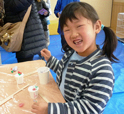 キャンドル作り体験☆　かわいくできたかな？