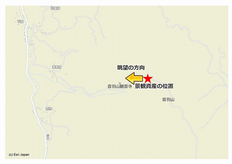 大阪まで眺望できる音羽山観音寺周辺